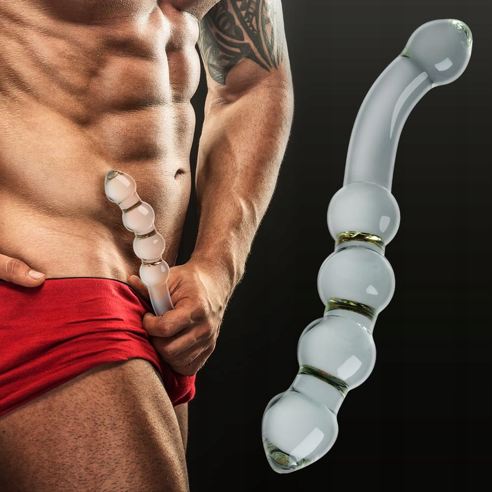 SXOVO Szklany Podwójny Dildo Realistyczny Analdildo G-Punkt Stymulacja — miniatura 4