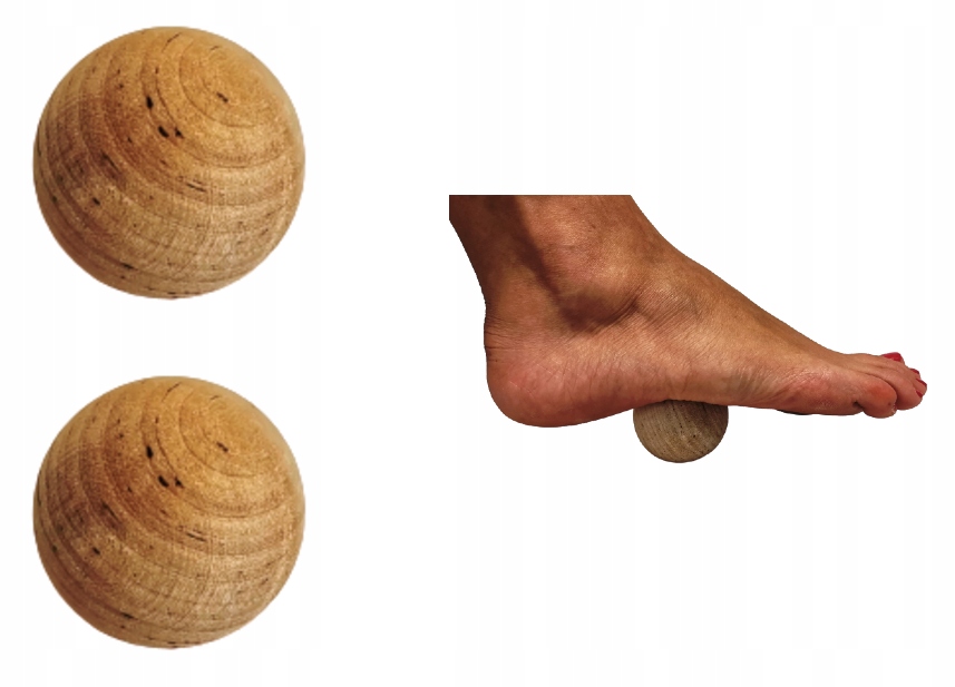 

Piłka Do Masażu Mięśni Kulka Drewniana 5CM 2 Szt