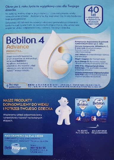 Mleko modyfikowane Bebilon 4 Advance Pronutra 1000 g Marka Bebilon