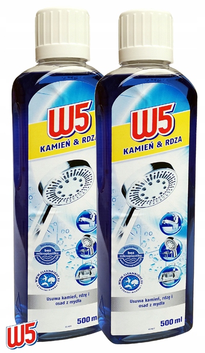 

Płyn W5 Kamień I Rdza Czyszczenie Łazienki 2x500ml