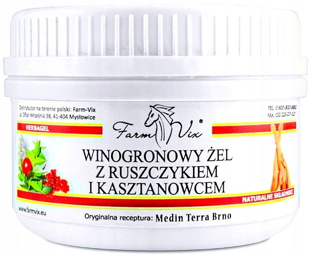 

Winogronowy Żel z Ruszczykiem i Kasztanowcem 350ml