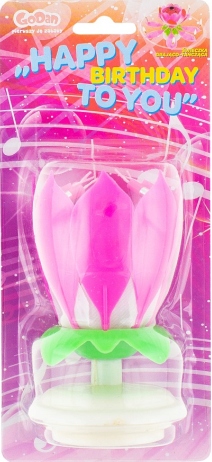 ŚWIECZKA URODZINOWA GRAJĄCA TAŃCZĄCA RÓŻOWA tort Marka GoDan