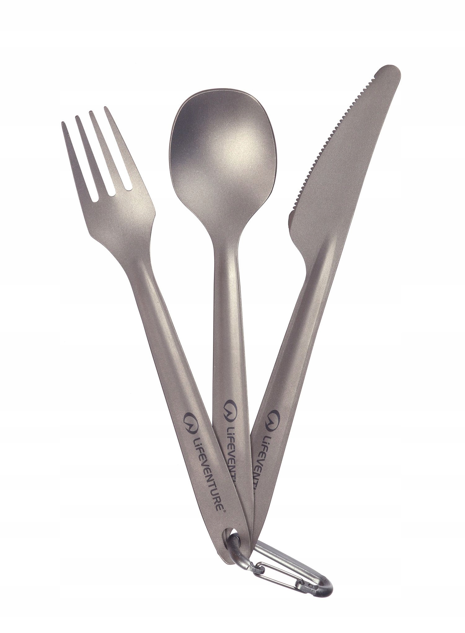 Sztućce turystyczne Lifeventure Superlight Titanium Cutlery Set