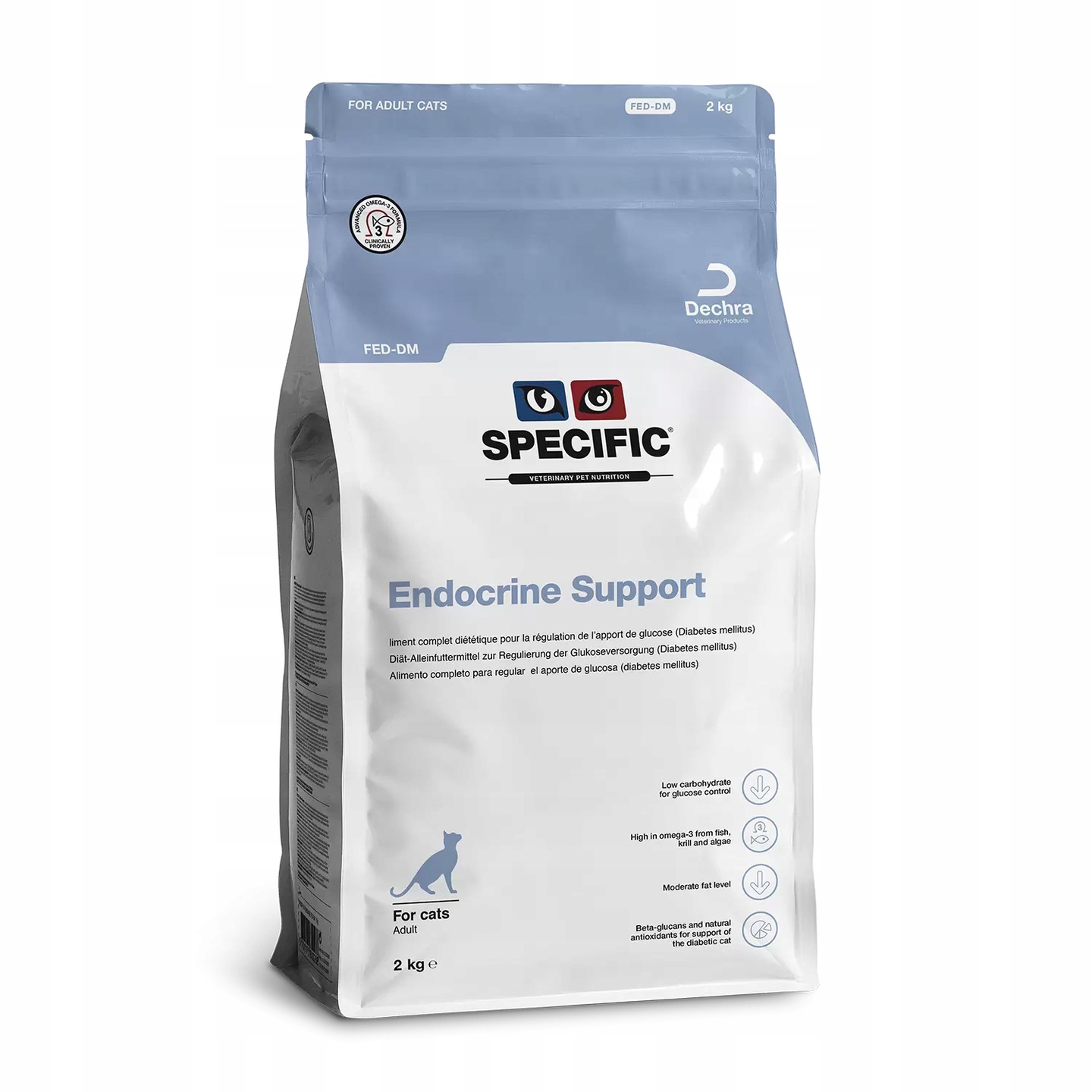 Sucha karma dla kotów z cukrzycą Endocrine Support Fed-dm Specific 2 kg