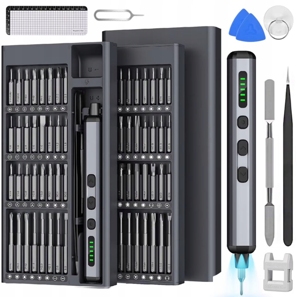 Sada Akumulátorových Šroubováků Elektrický Přesný 64 Bitů Pouzdro