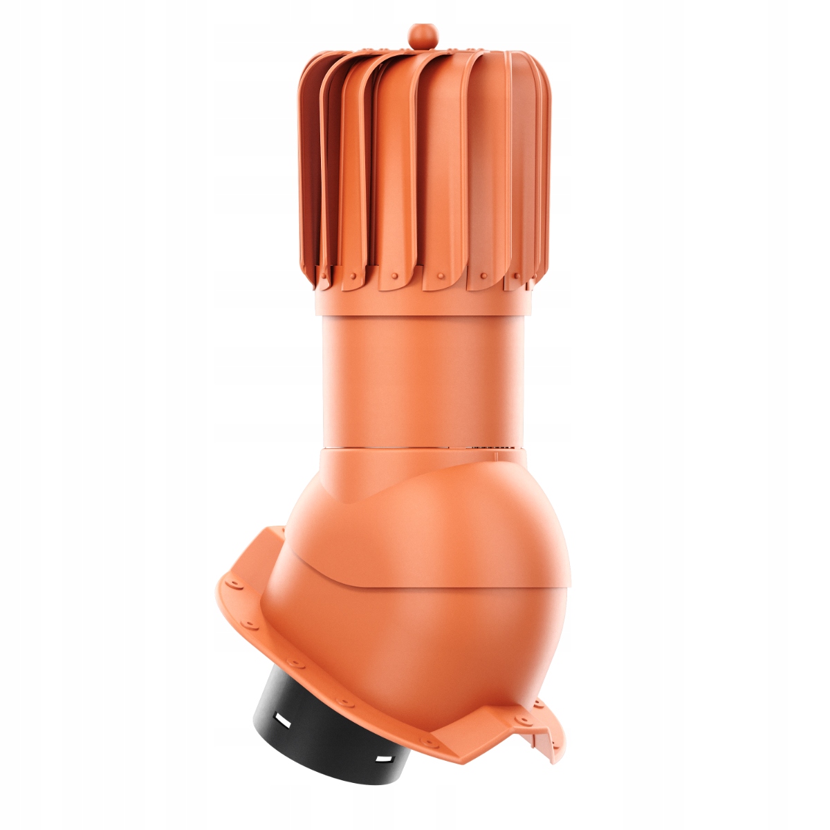 Větrací komín Otočný podlouhlý fi125 Trapez T35 Cihlový 8004