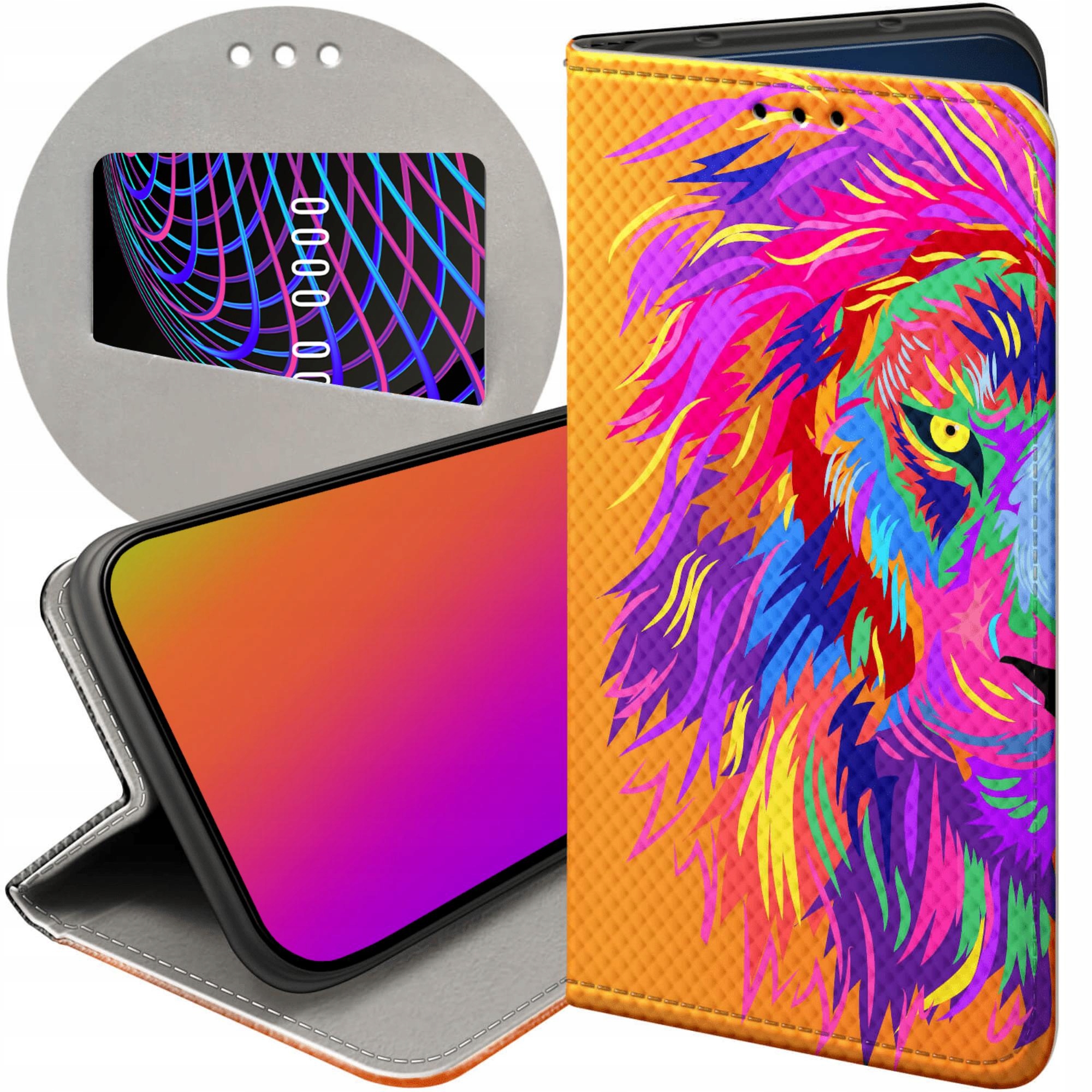 Etui Z Klapką Do Xiaomi Redmi Note 12 Pro Plus Neonowe Neon Jaskrawe