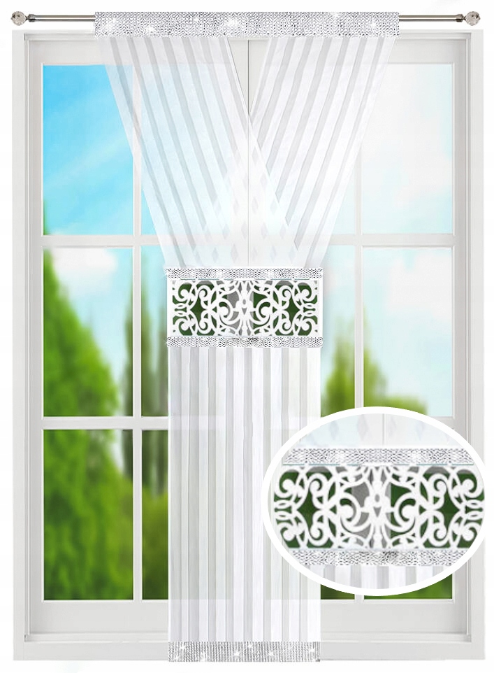 

Panel V-ka Na Balkon Cyrkonie Firana Balkonowa