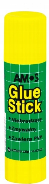 

Klej w sztyfcie Amos bezbarwny bezwonny 15g Pvp