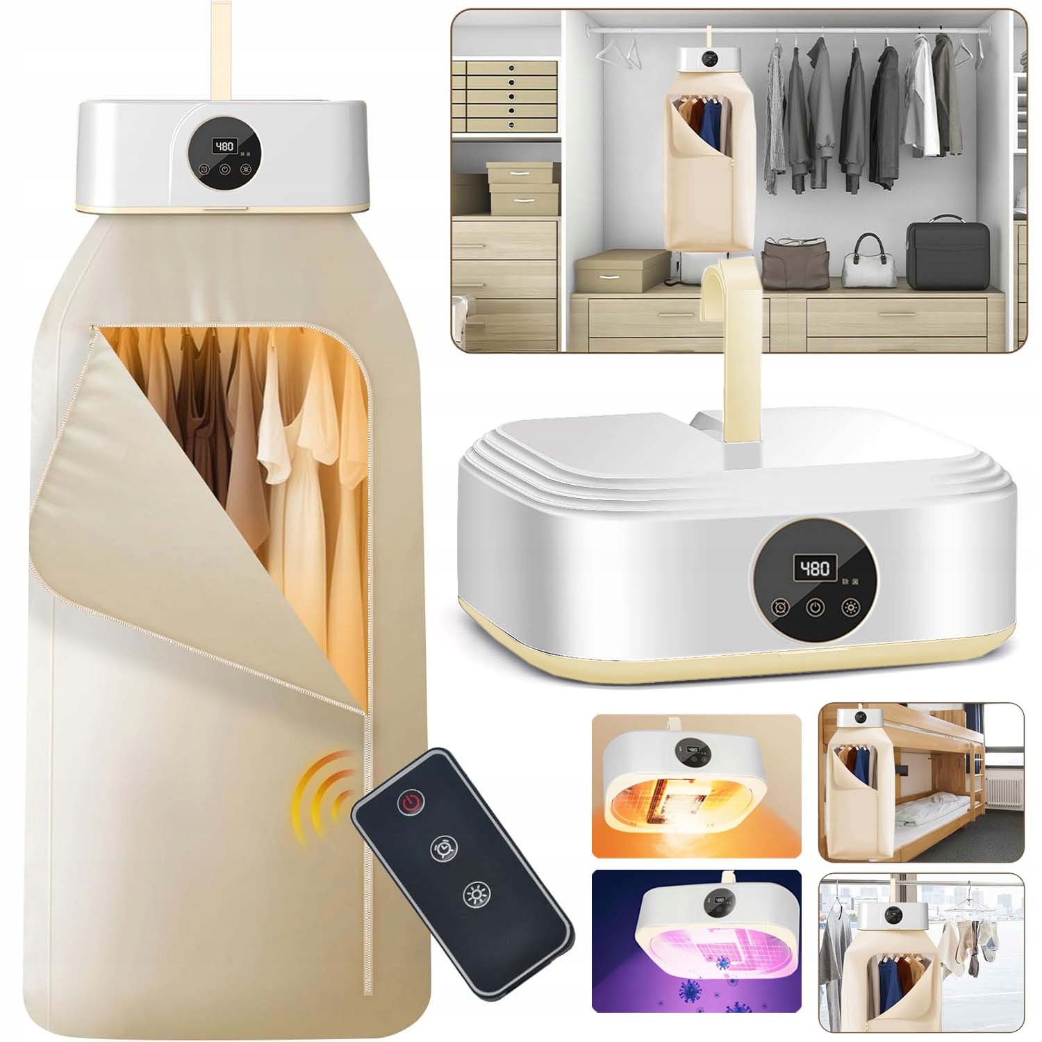 Levně Elektrická Sušák Na Prádlo Inteligentní Skládací Sterilizace S Časovačem