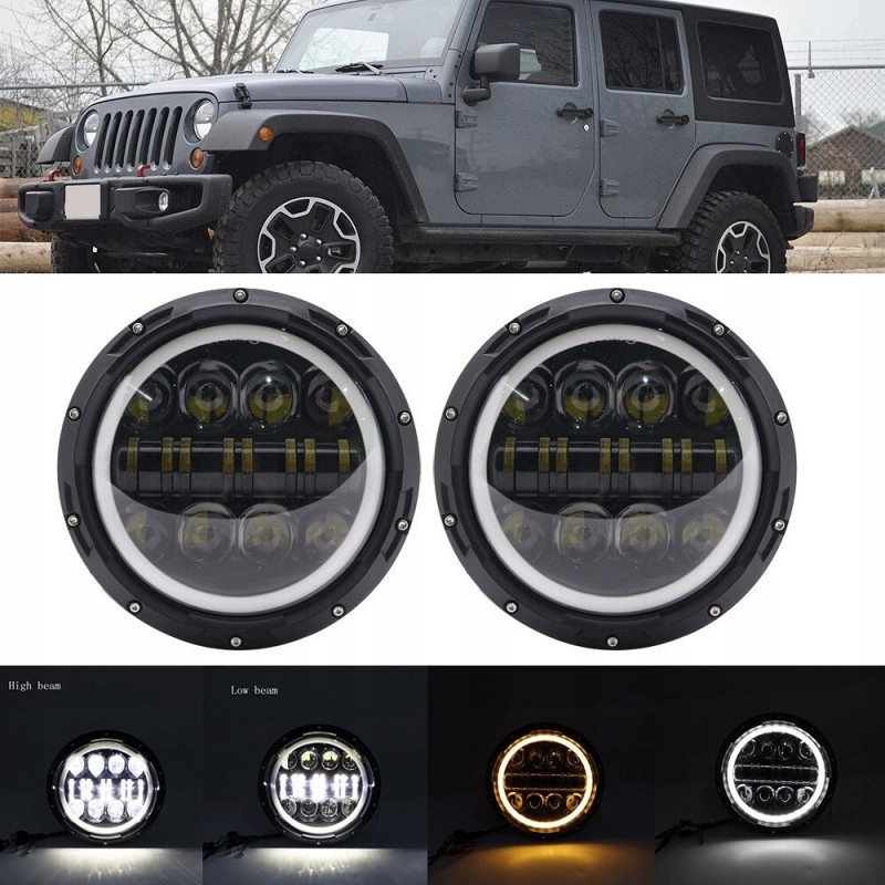 Harley Davidson lampa przednia 7" Full LED x1 Numer katalogowy części 1068