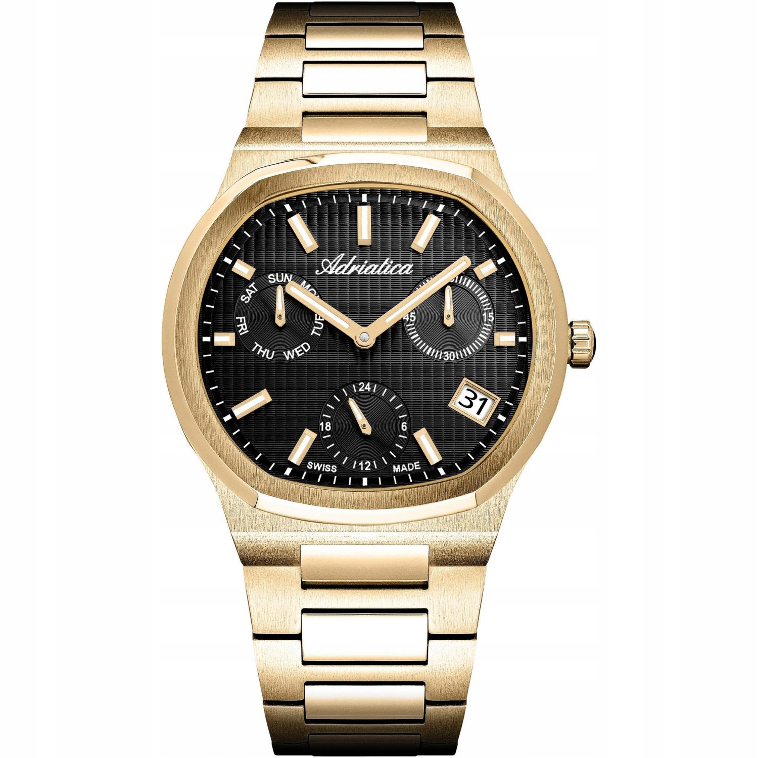 Pánské Hodinky Adriatica A8349.1114QF zlaté