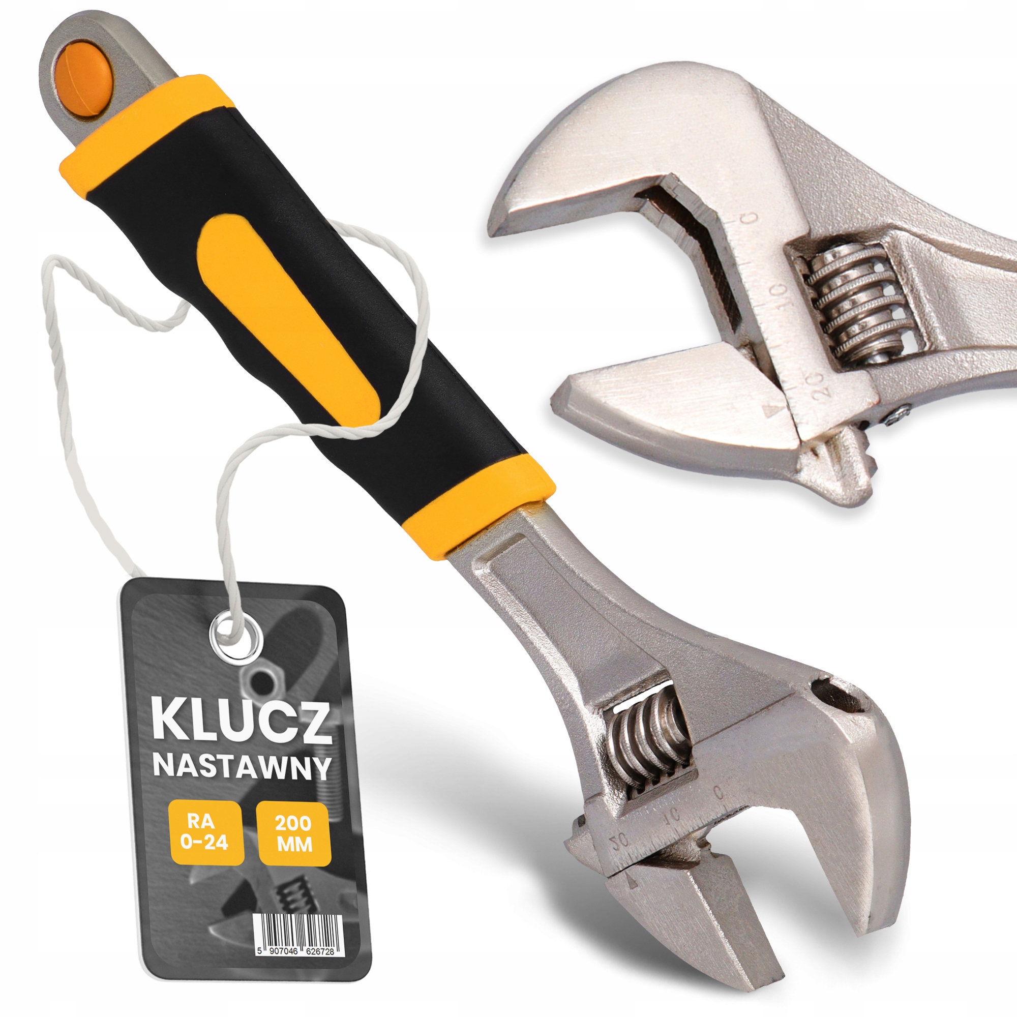 Klucz Nastawny 0-24 mm Regulowany Hydrauliczny Ślimakowy Francuz Żabka B Si