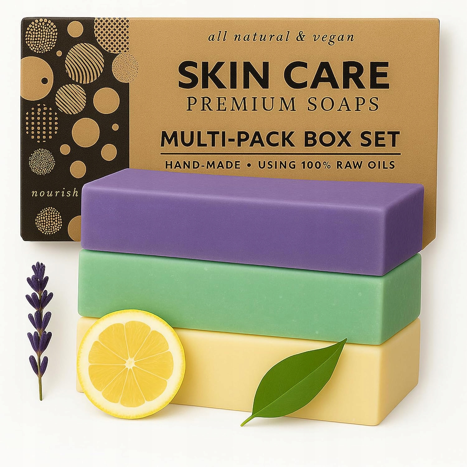 Sada Zklidňujících Aromatických Mýdel 3 Po 175 G, Přírodní Dárek