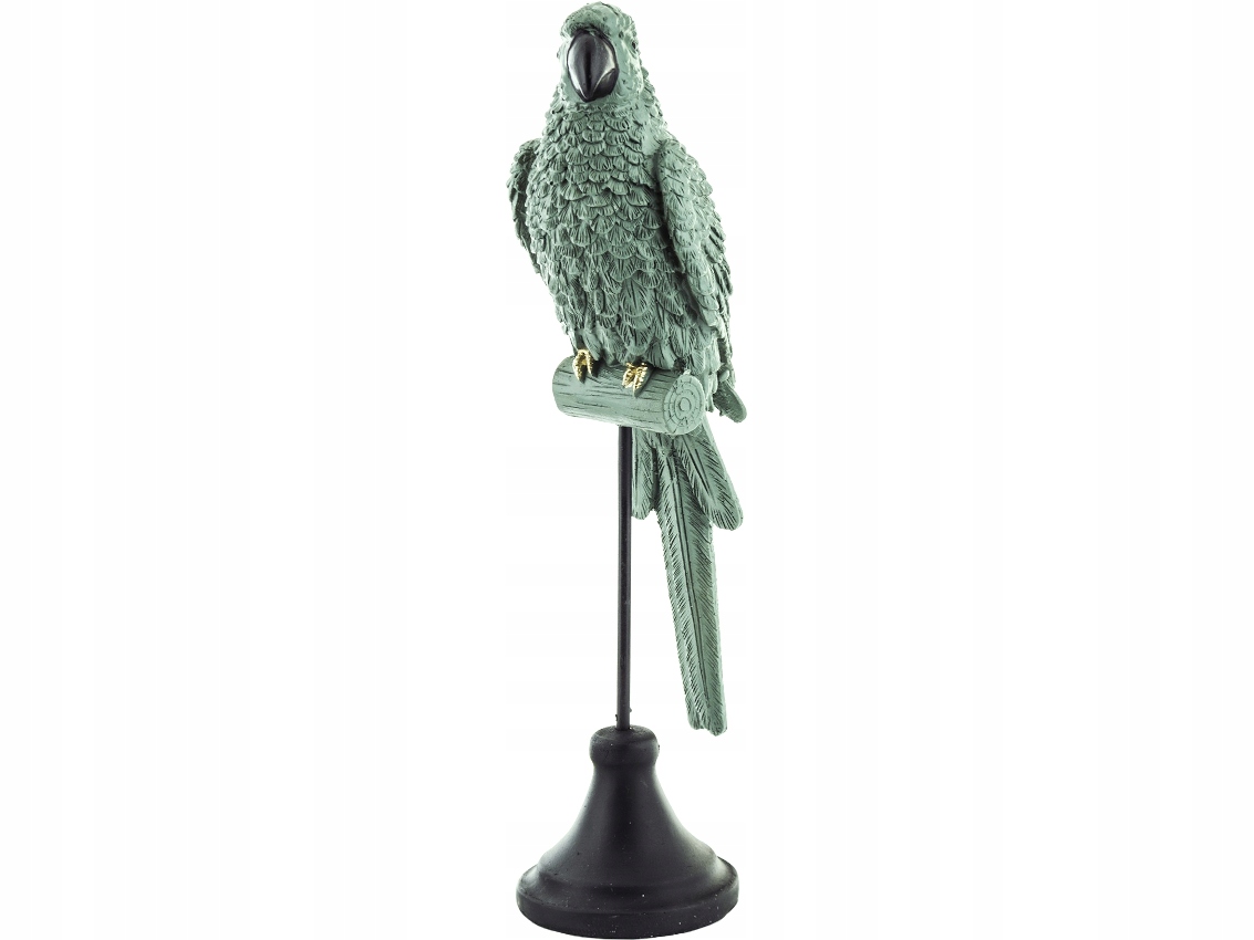

Zielona Dekoracyjna Figurka Papuga wysokość 31cm