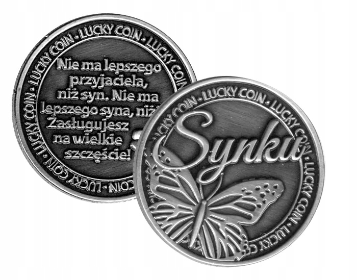 

Moneta na szczęście Kukartka Synku