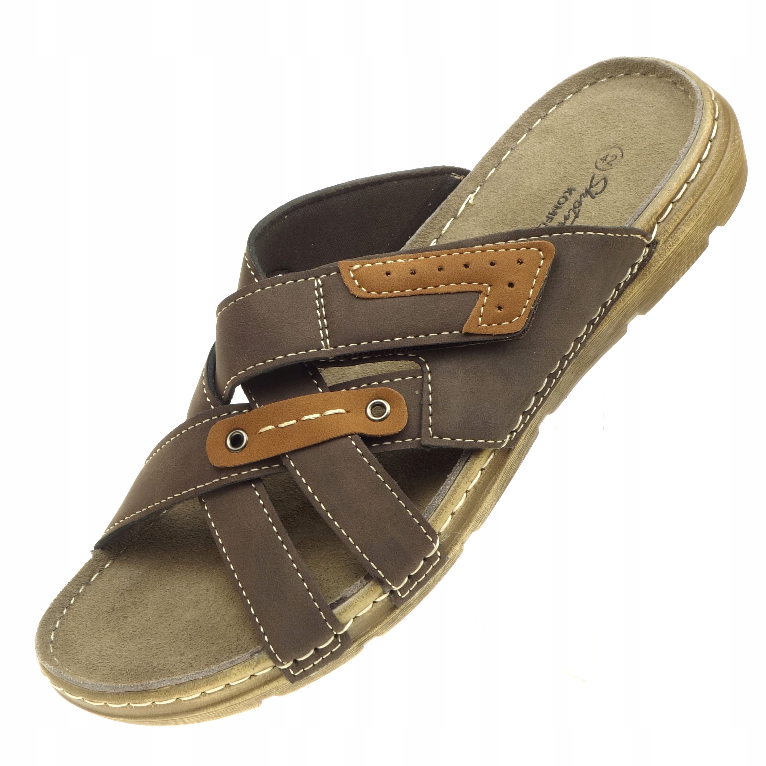 Pánské Pantofle Skotnicki Pohodlné Lehké boty Stélka Kůže Loutky 46