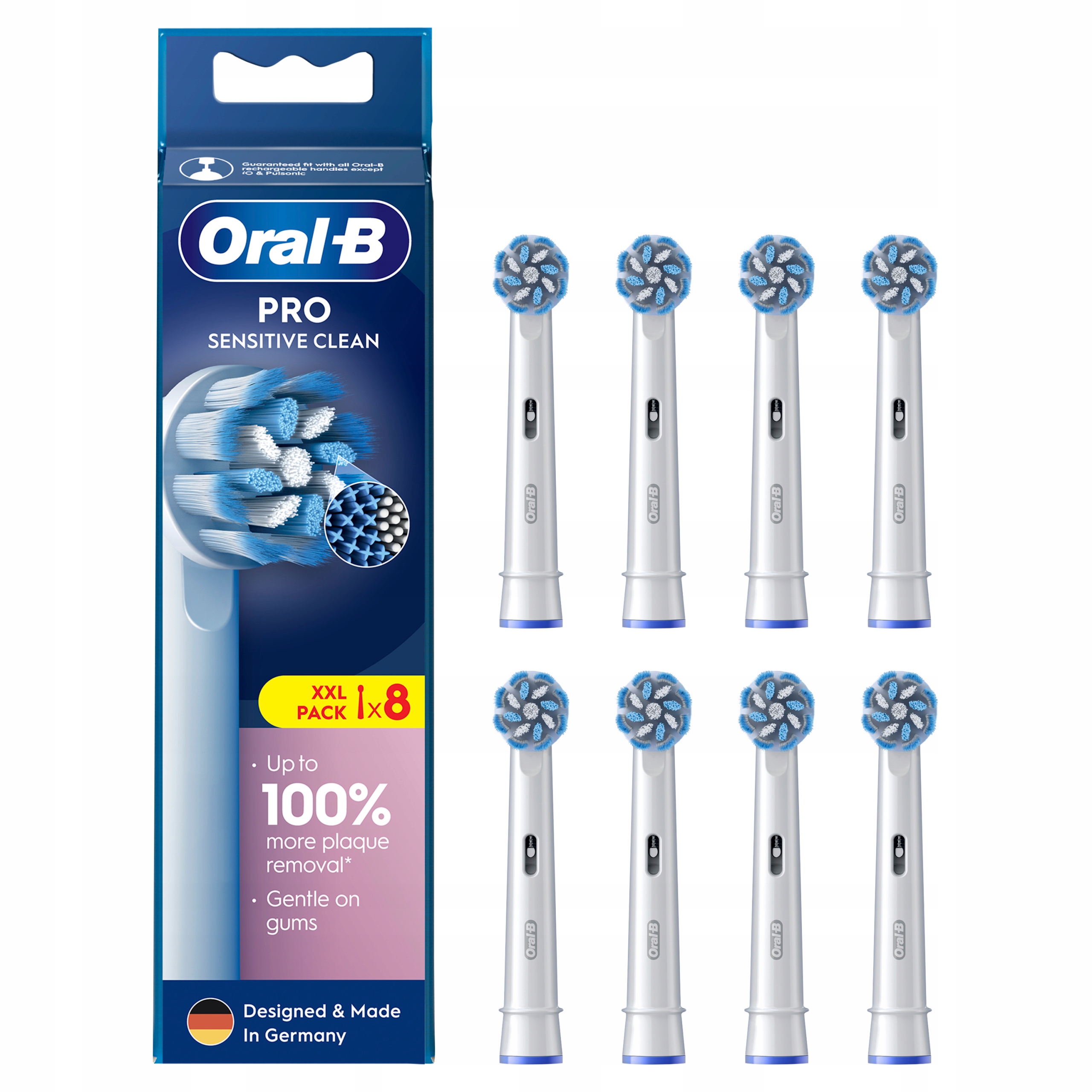 Oral-B Pro Sensitive Clean Końcówki do szczoteczek elektrycznych 8 sztuk
