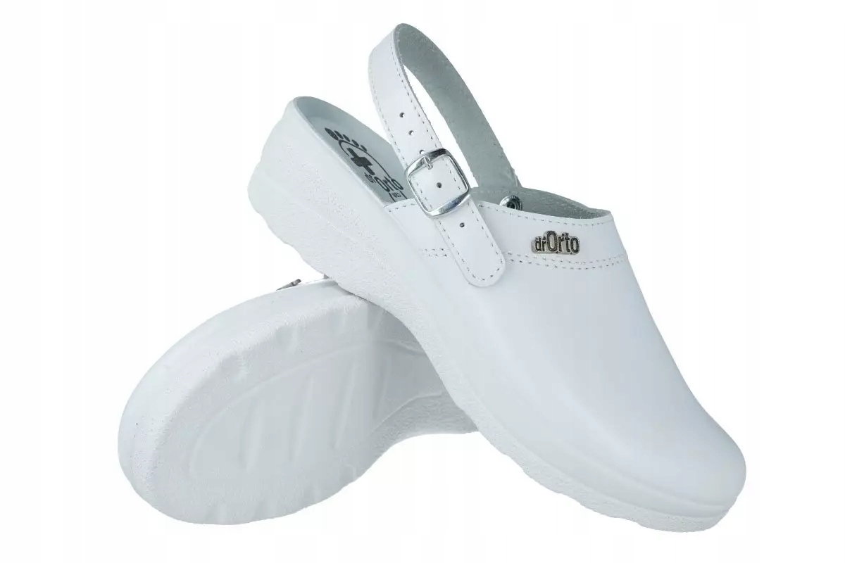 Klapki sanitarne Dr Orto 157D001 skórzane R36 Rozmiar 36