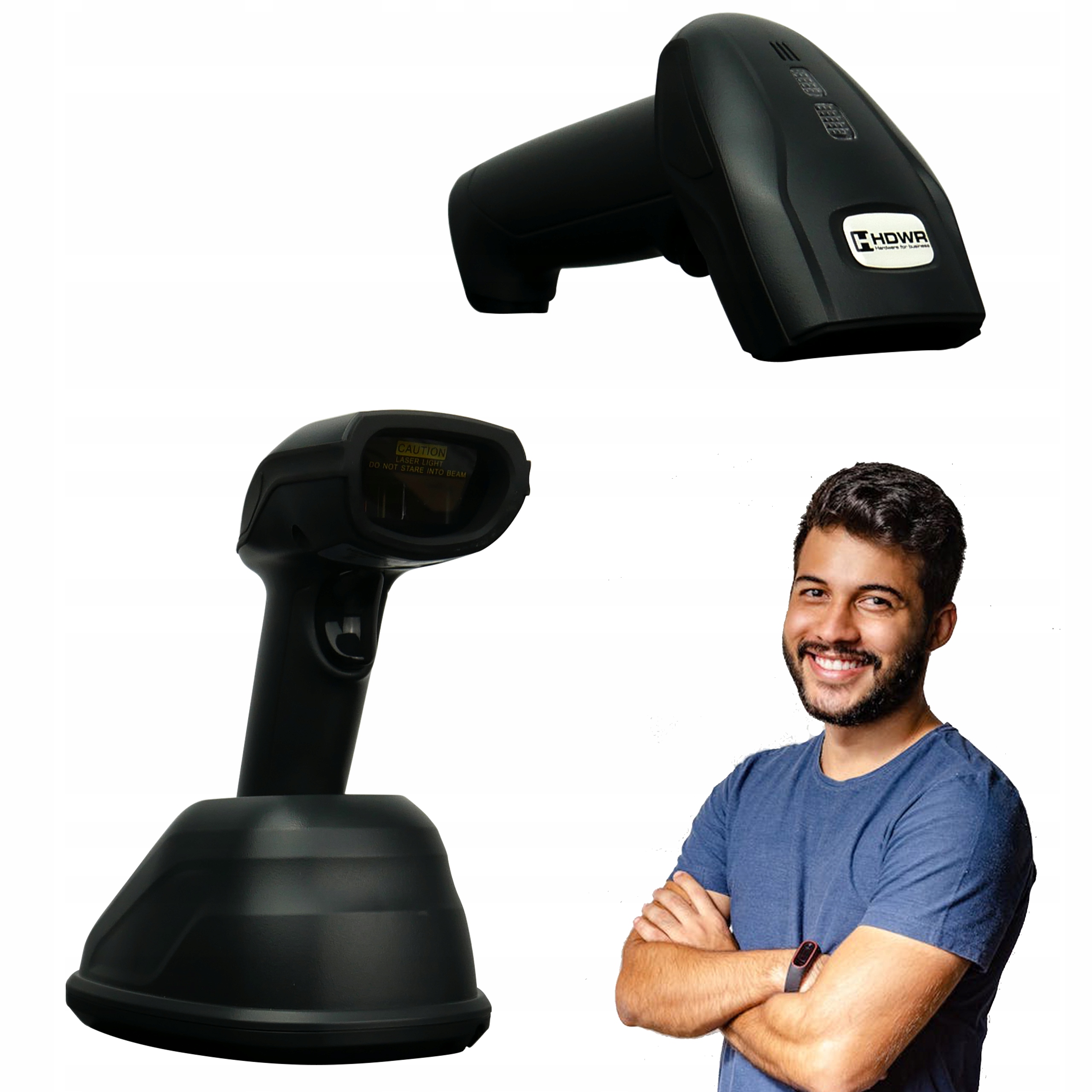 Čtečka Čárových Kódů s dokovací stanicí WiFi skener profesionální Usb