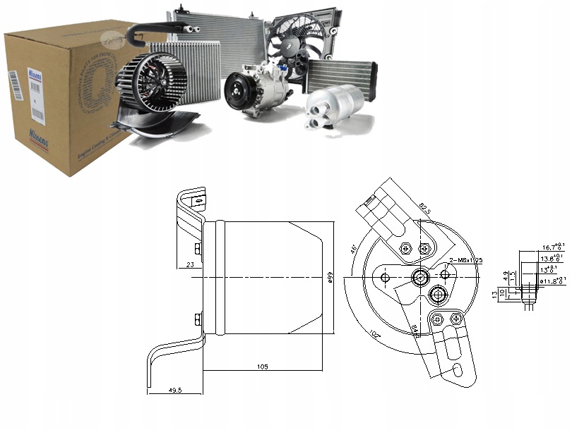 NIS95004 Odvlhčovač Klimatizace Bmw 3 (E36), Z3 (E3 Asistent řidiče #33