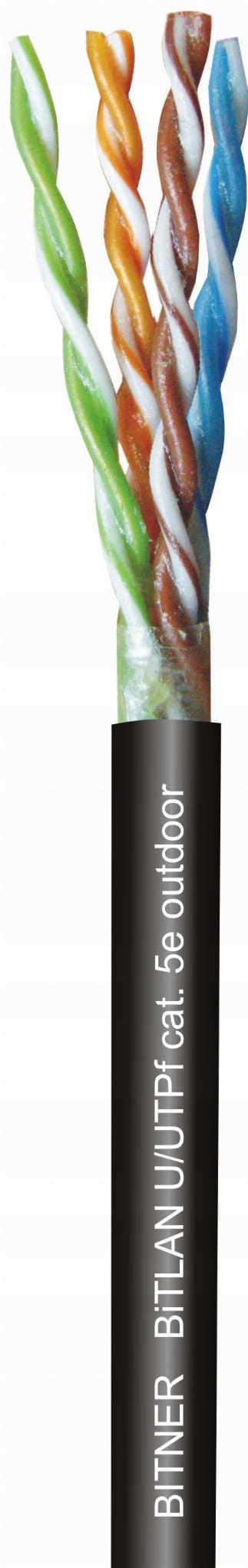 Kabel Šroubovák U/UTPw Kat. 5e Outdoor Gel Zemní 4X2X0,5 100MB