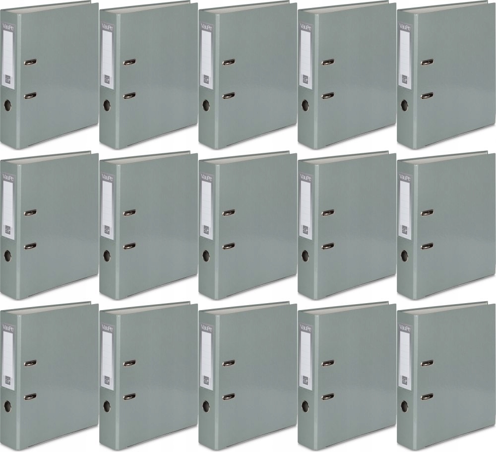 Segregator A4 50mm szary VauPe FCK biurowy na dokumenty x 15 szt