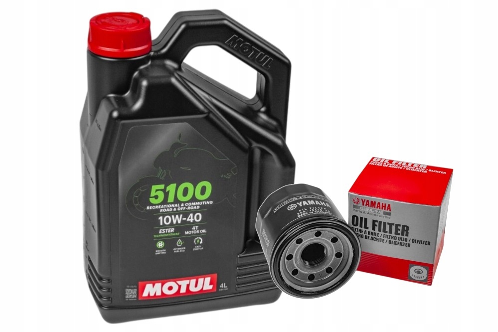 Servisný set olejový filter Yamaha 5GH134408000 olej Motul 5100 4T 10W40