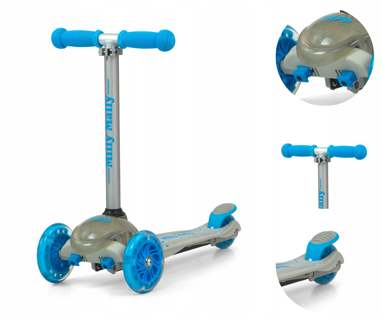 Milly Mally Hulajnoga Scooter Zapp Grey