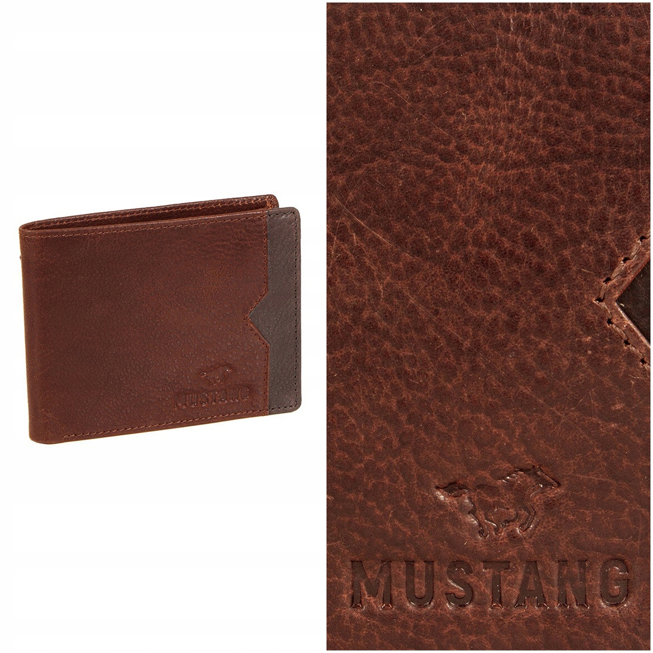 Pánská peněženka Mustang Kožená Horizontální Rfid Stylová Módní Dárková