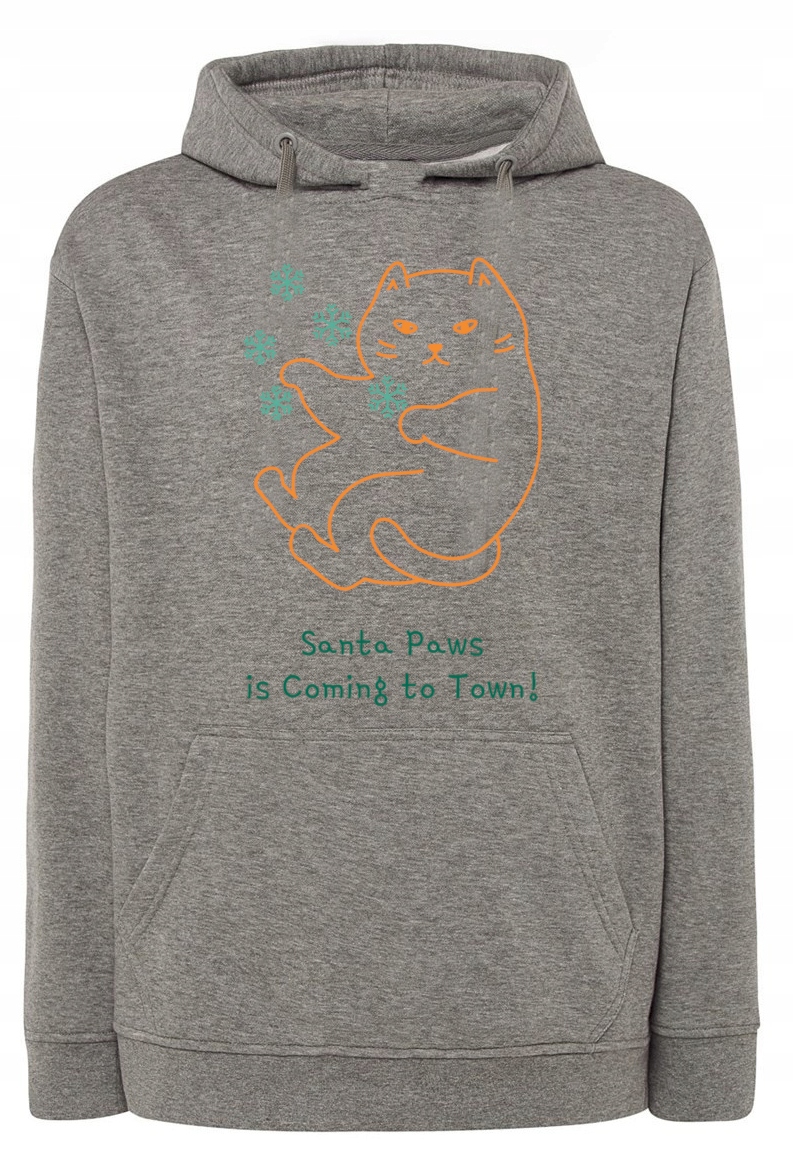 Mikina s potiskem Vánoční Kočička Tlapky vel. 3XL