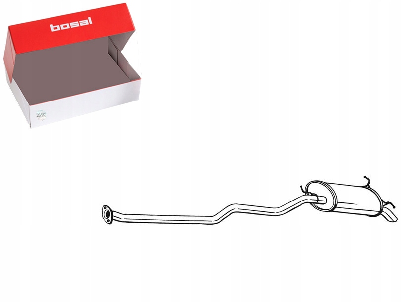 TŁUMIK UKŁADU WYDECHOWEGO TYŁ HYUNDAI SANTA FE I 2.0D 04.01-03.06