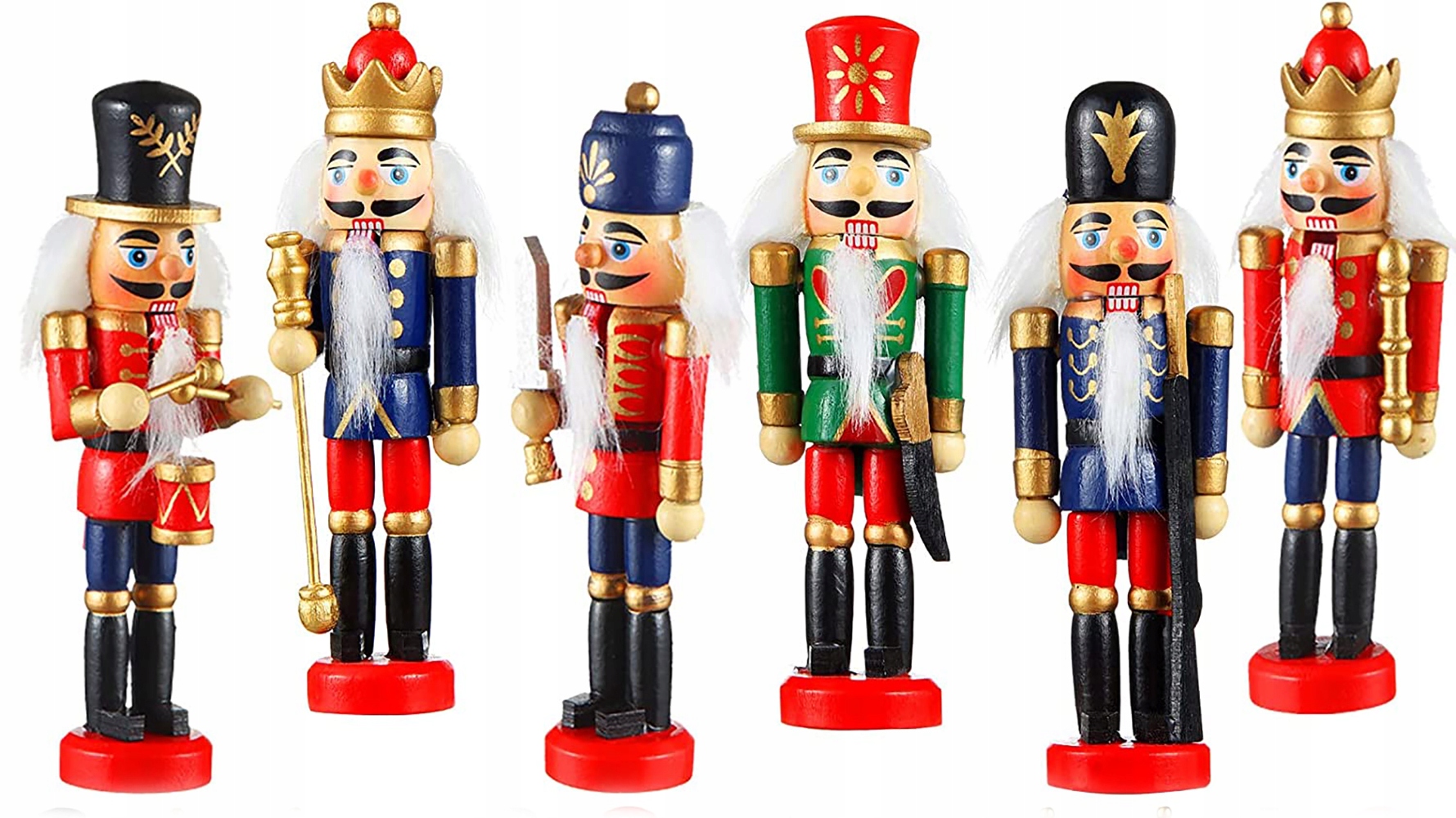 

Drewniany Dziadek Do Orzechów Zawieszka 6 Szt