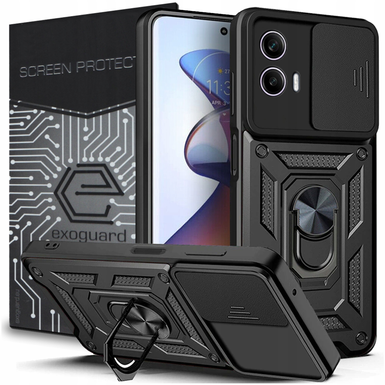 

Etui Pancerne Cover+szkło do Motorola Moto G73 5G