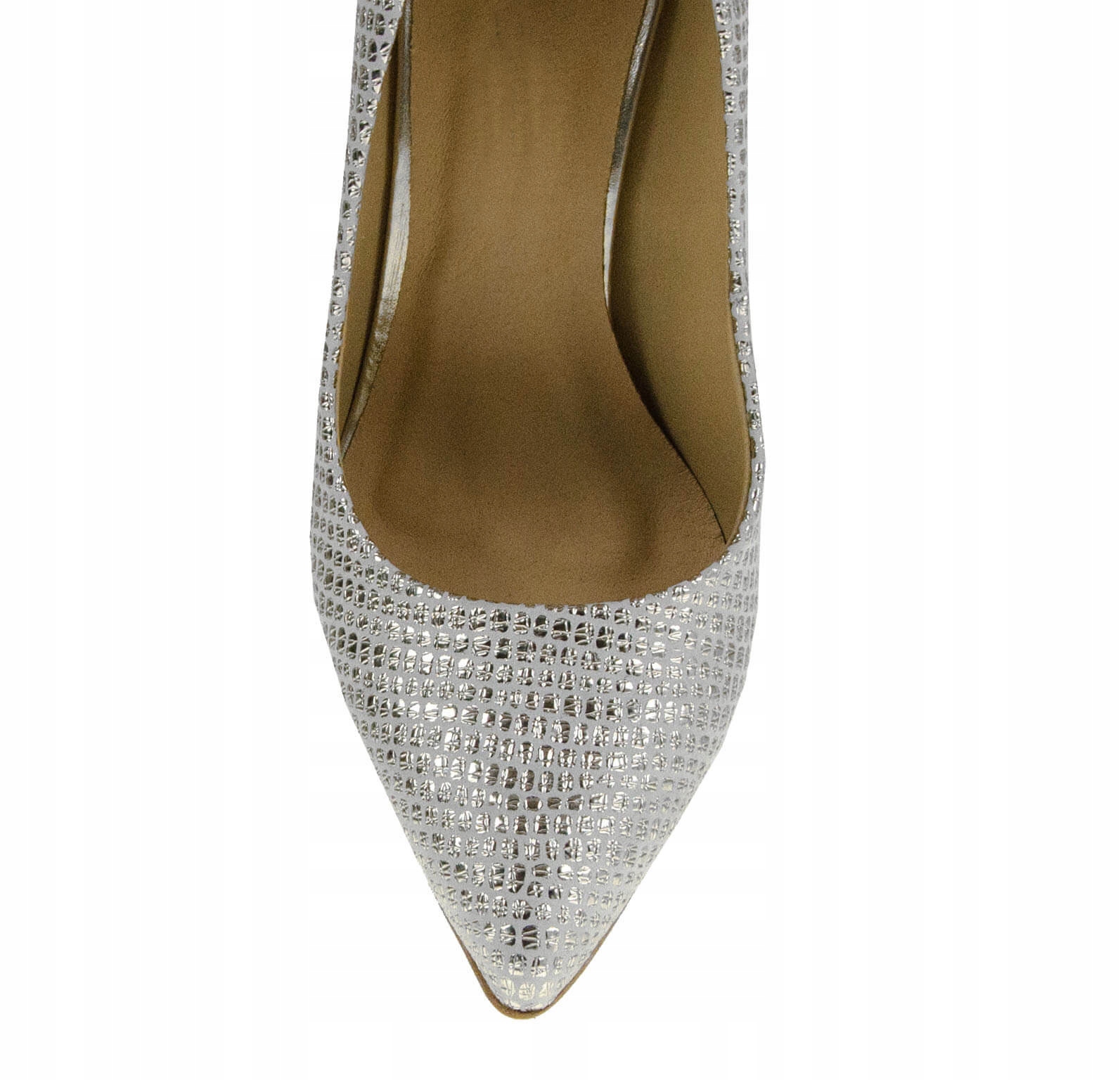 LaRoni E453 CZÓŁENKA SZPILKI SŁUPEK SKÓRA ZŁOTE Rozmiar 36