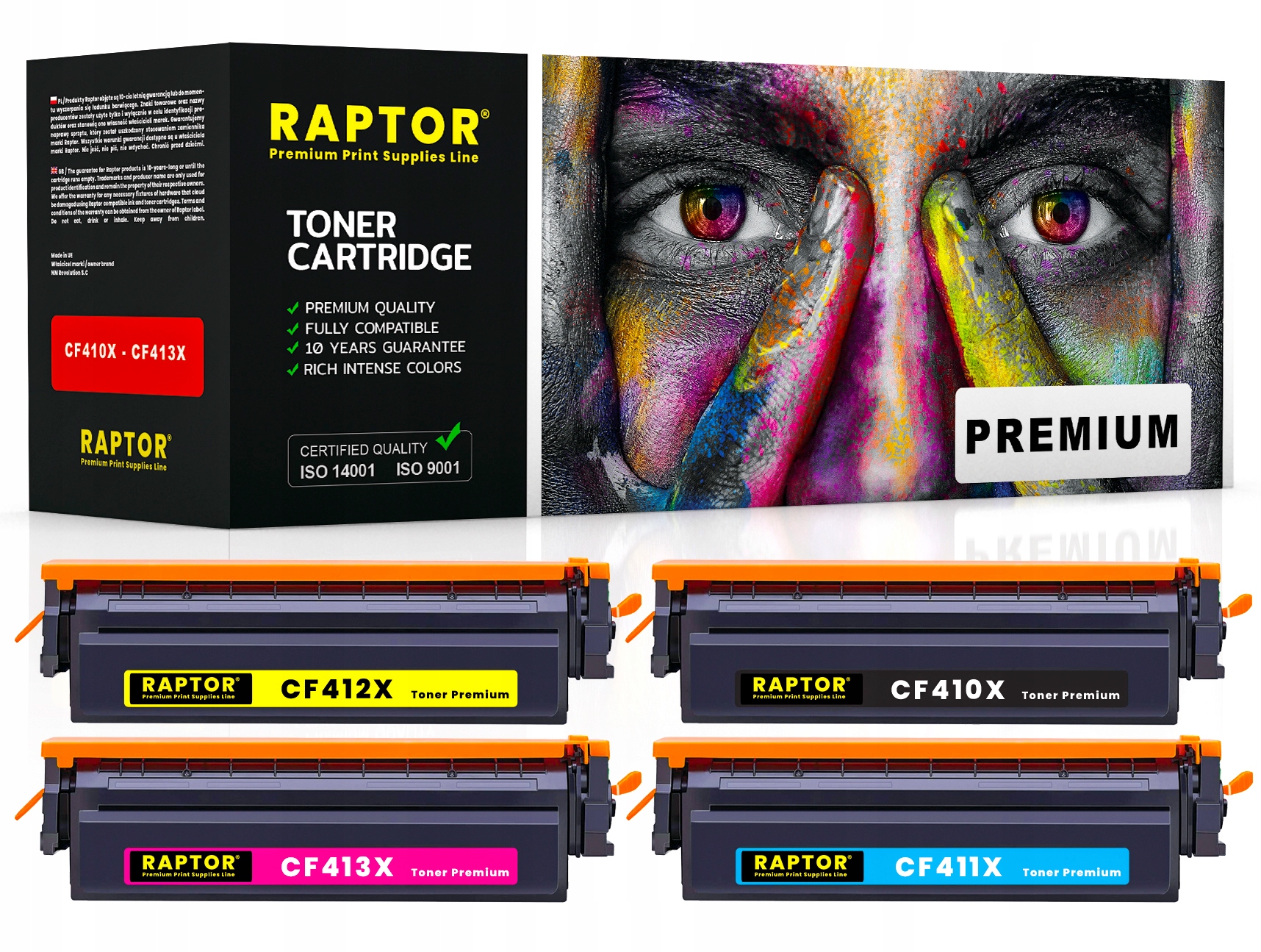 4x Toner Pro Hp 410X M452dn M452dw M477fdn M477fdw