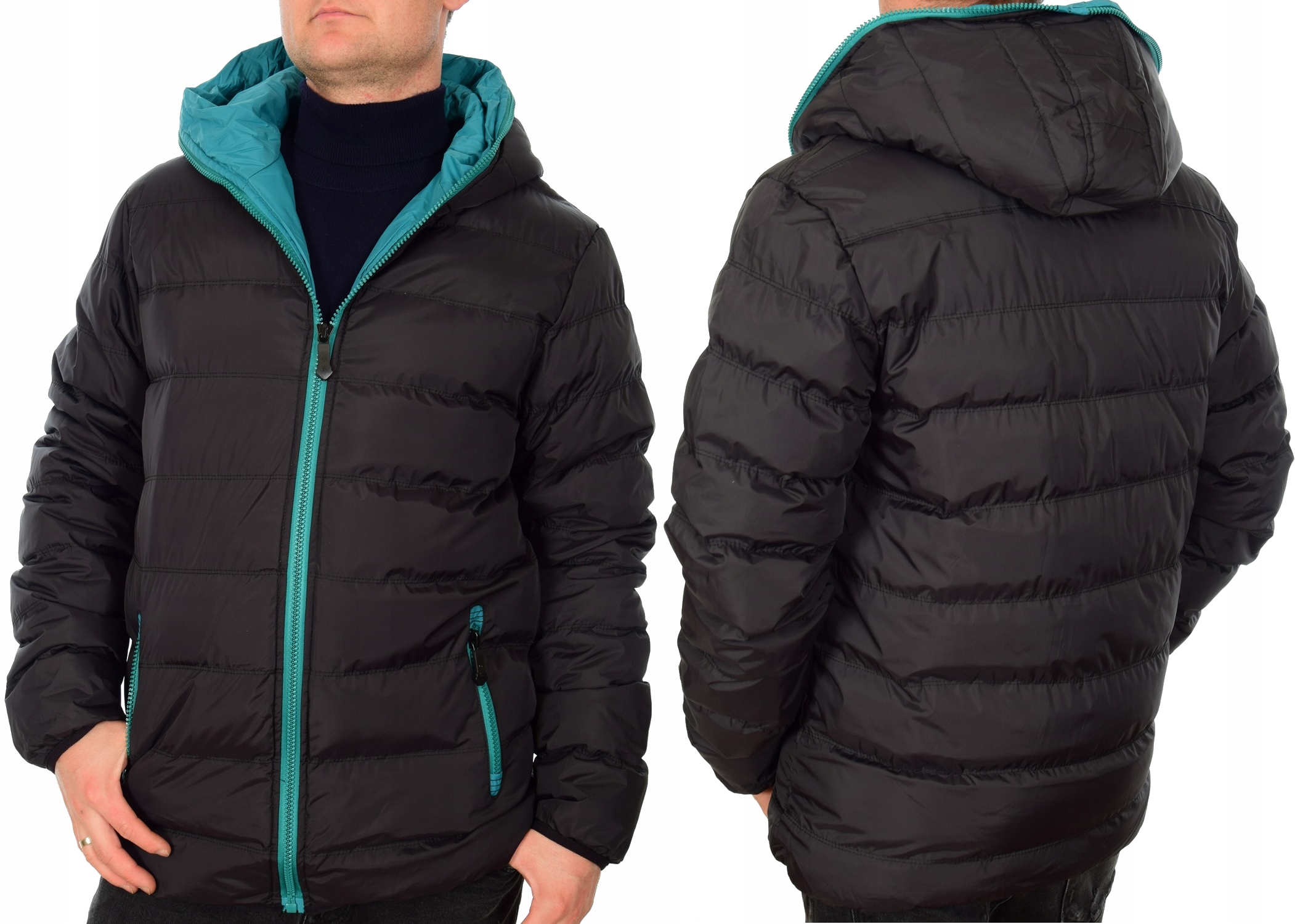 KURTKA ZIMOWA MĘSKA AH5945MC OCIEPLONA PUCHOWA XXL