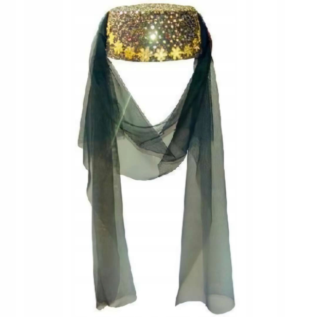 

Czapka Arabska Arabka czarna złota damska tancerka