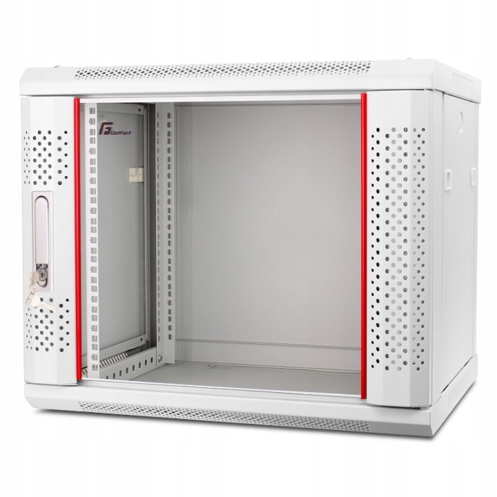 Szafa Rack Getfort 19 Cali 9U 600X450 Wisząca Szara