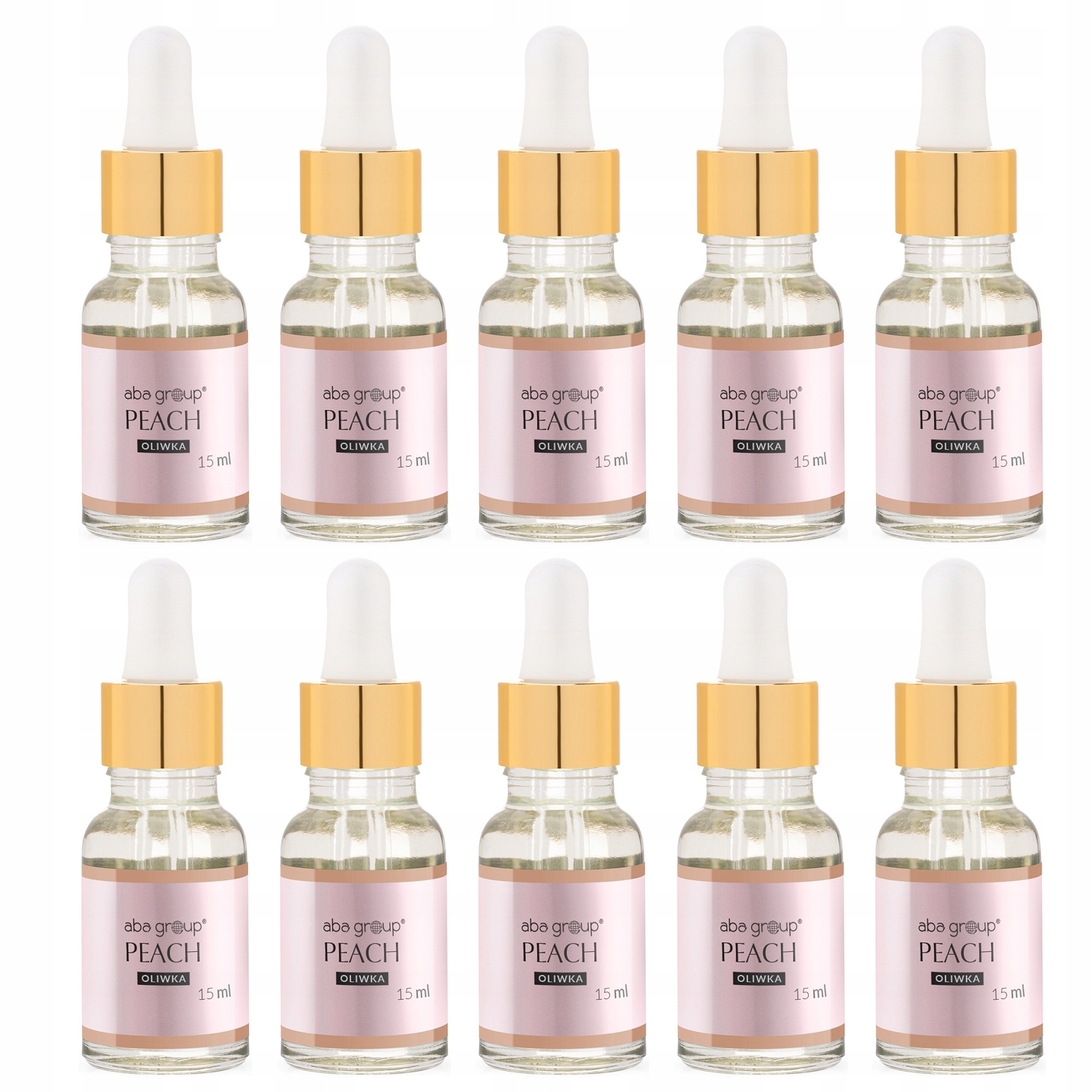 Sada oliv na kůžičku a nehty Bio Line Peach 15 ml 10 ks Aba Group