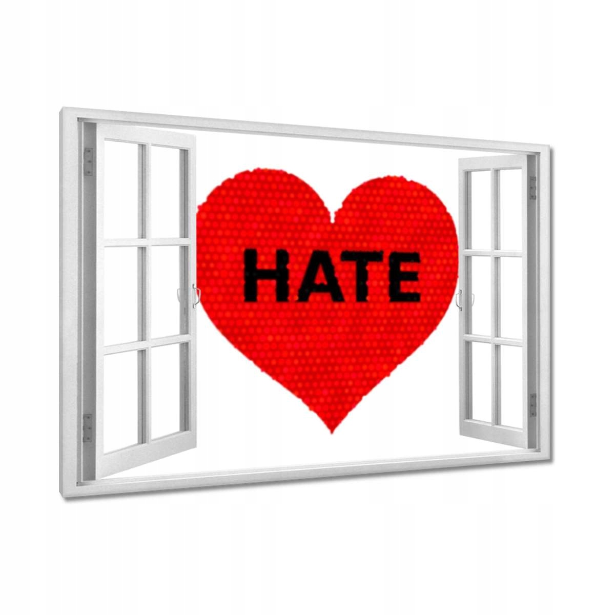 Obrazy 120x80 Hate