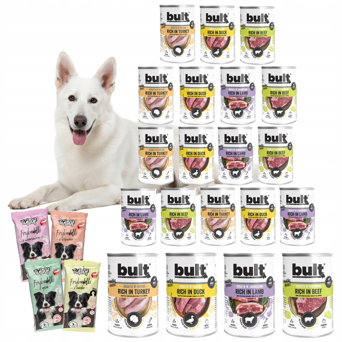 Bult mokra karma dla psa Mix Smaków puszka 20x400g