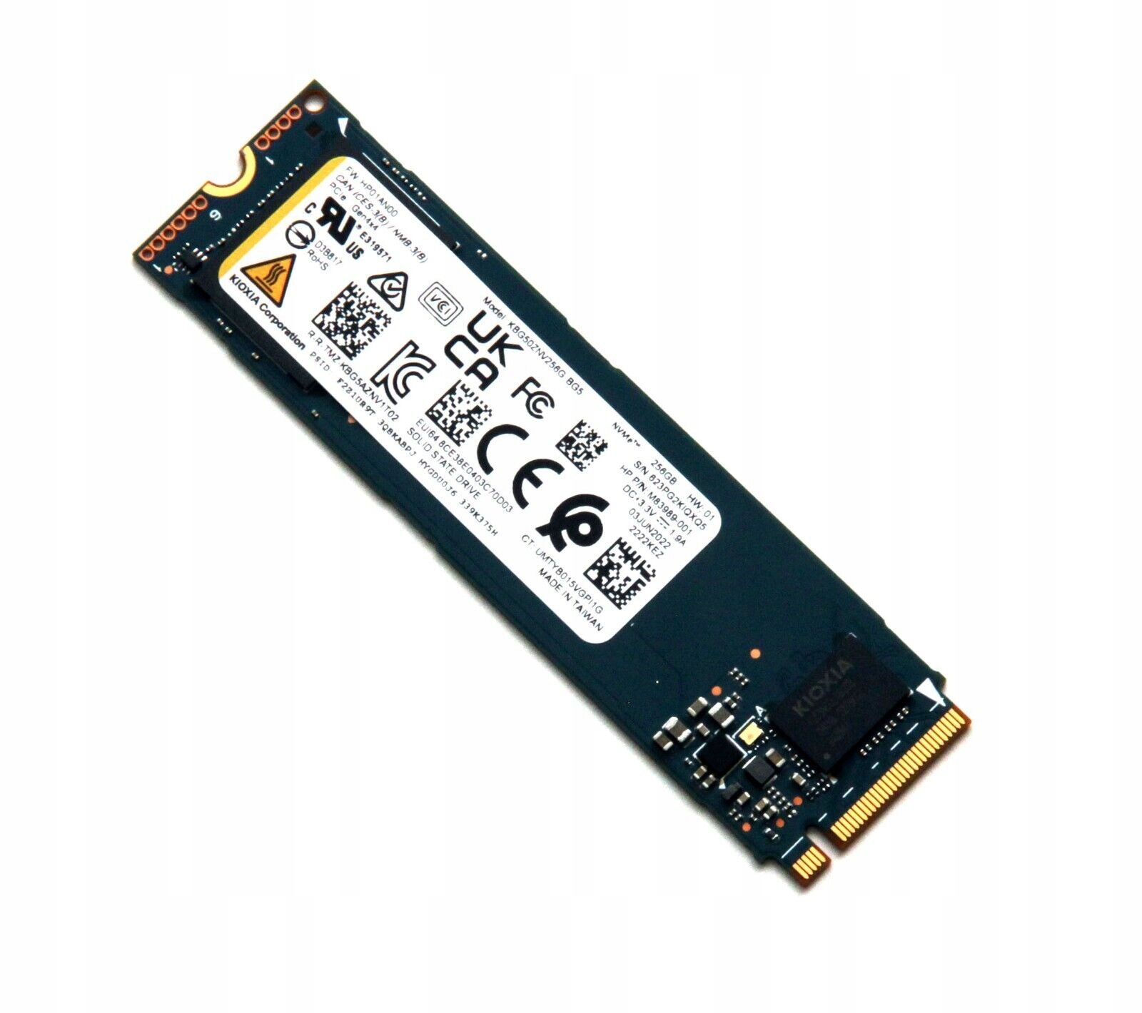 Dysk Ssd Kioxia 256GB M.2 2280 PCIe Nvme (KBG50ZNV256G)