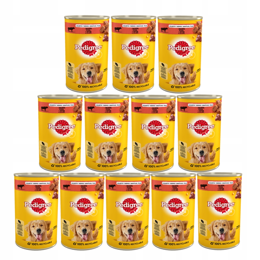 Karma mokra dla psa Pedigree Z Wołowiną 12x1200g