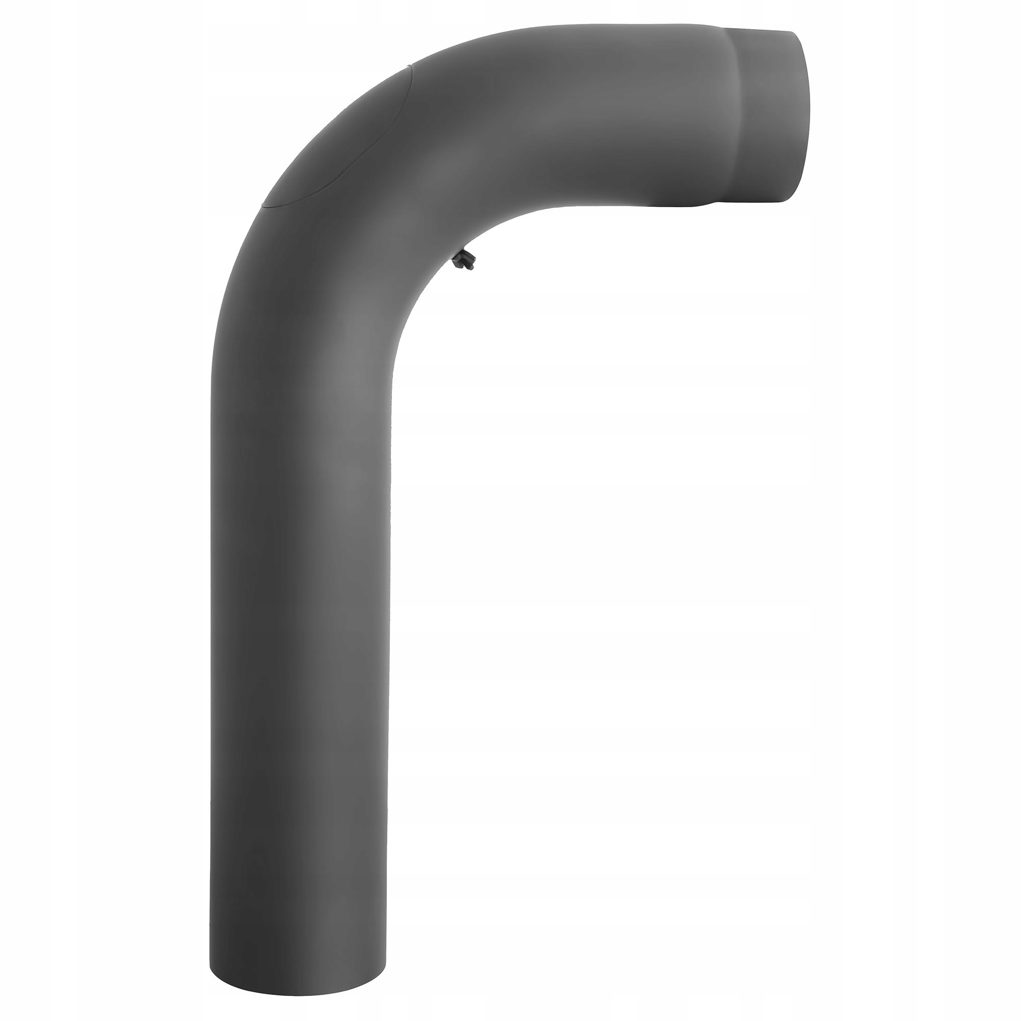 Koleno ohýbané z čierneho plechu 2 mm vysoké s revíziou Darco 120 mm