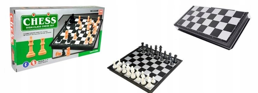 Szachy Klasyczne Magnetyczne 25x25x2cm