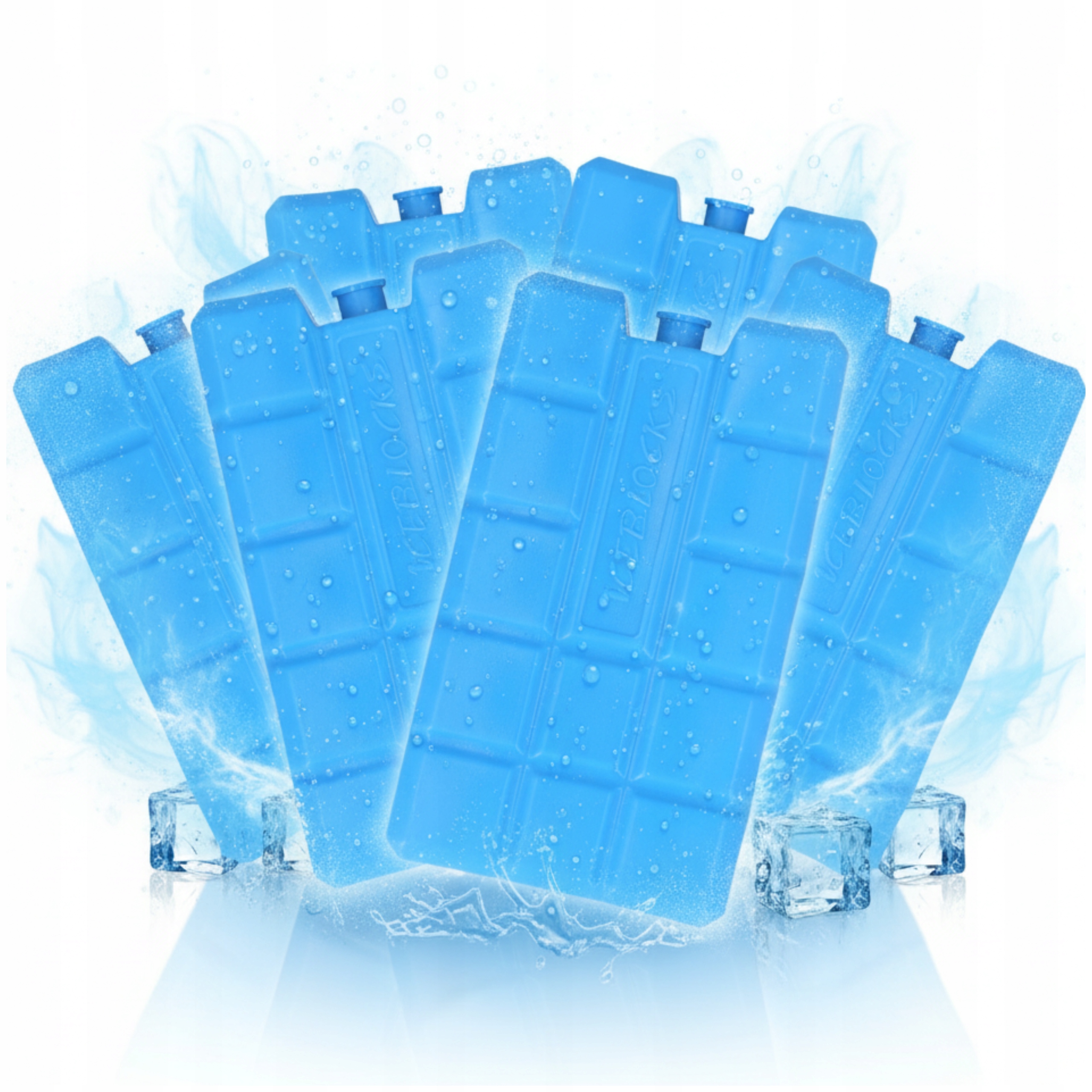 6X400ml Wkłady Chłodzące do lodówek turystycznych torby termicznej