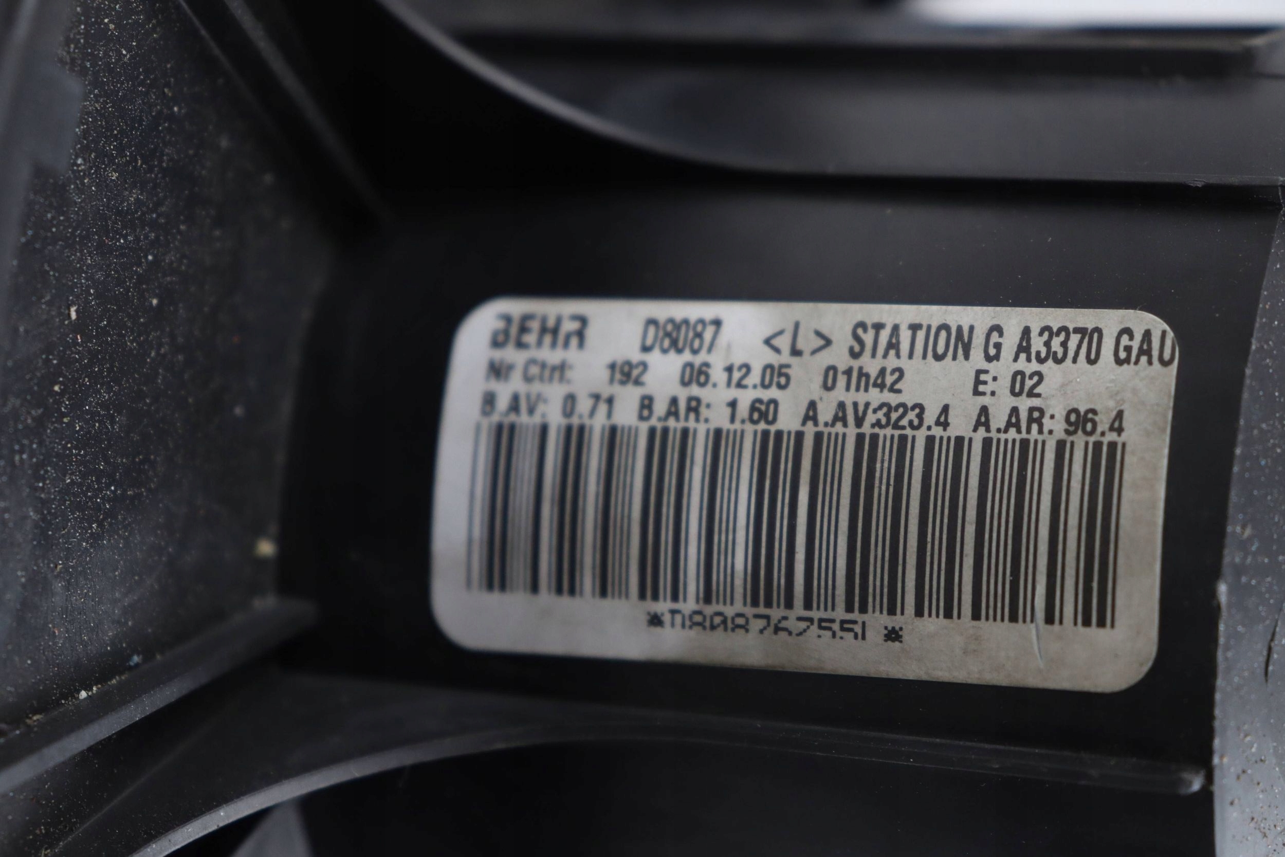 OPEL ZAFIRA B Lüfter DMUCHAWA des lüfters D8087