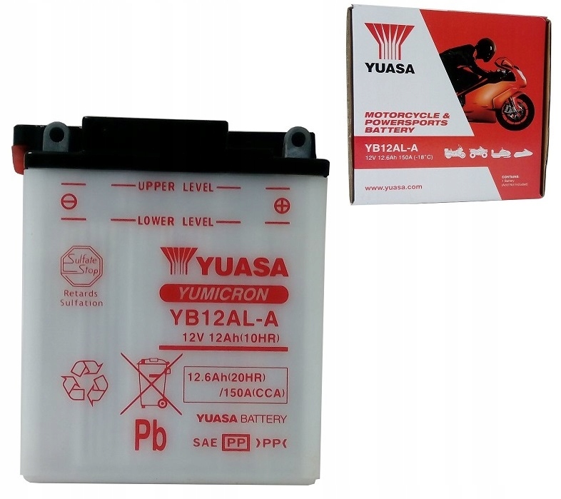

Akumulator YB12AL-A 12V 12Ah 150A Yuasa