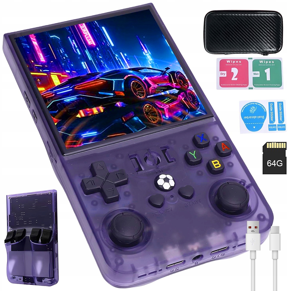 Konsole Do Gier Retro R36MAX Z 3.5MM Jackem Do Sluchawek 64GB